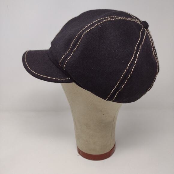 Womens Charming Charlie Newsboy Mushroom Hat OS Black Bow Polyester Logo - Picture 4 of 9